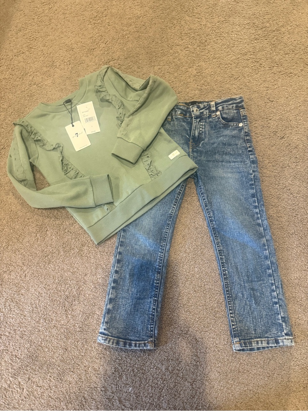 7 for all mankind sweater and jeans